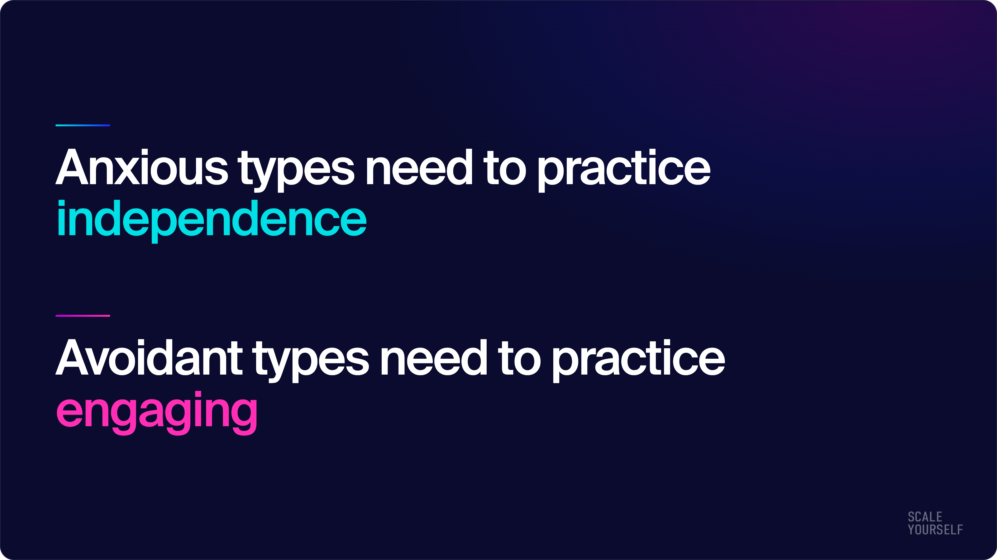 Balancing your attachment style